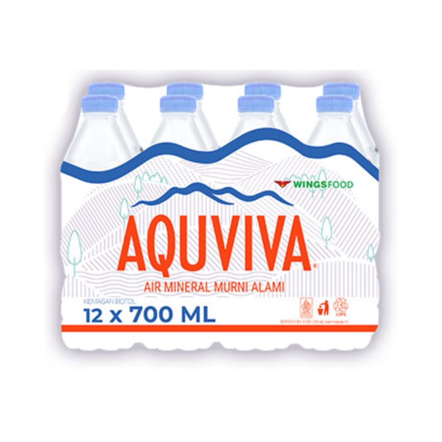 Aquviva Air Mineral Botol 700ml 12bottles